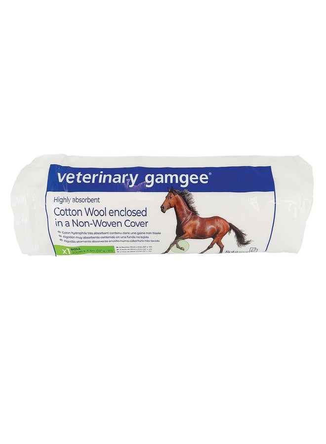 JorVet Gamgee Cotton Wound Dressing | Soft Non-Stick Padding for First Aid & Veterinary Use | High-Absorbency Medical Cotton Wrap for Bandaging, Healing, and Wound Protection | White | 12 Inches - Image 1